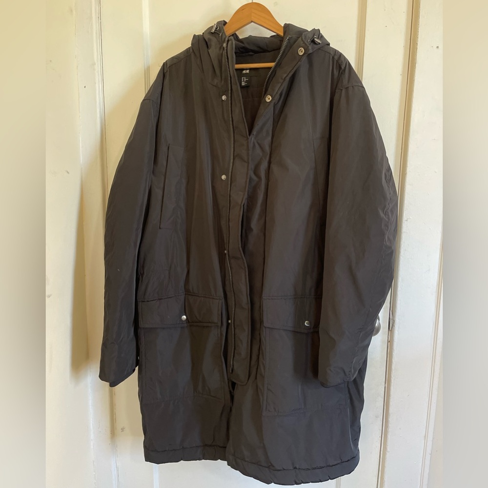 H&M Oversized Long Hooded Coat